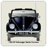 VW Beetle Karmann Cabriolet 1953-55 Coaster 2